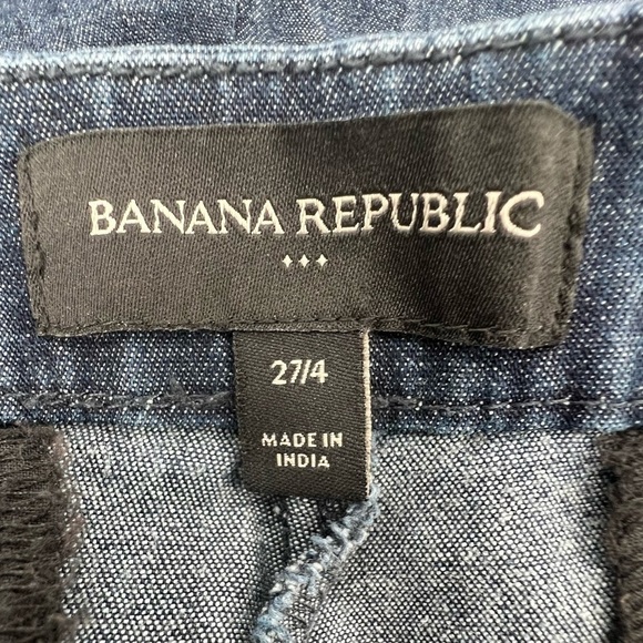 Banana Republic 4 Inch Chambray Denim Jean Shorts Size 27 Women's - Picture 2 of 6